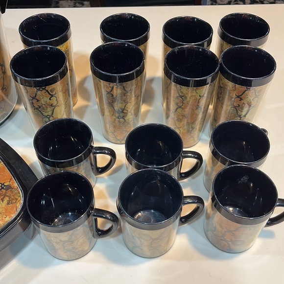 Vintage Thermo-Serv bundle ice bucket, server, mugs, tumblers - Picture 4 of 10